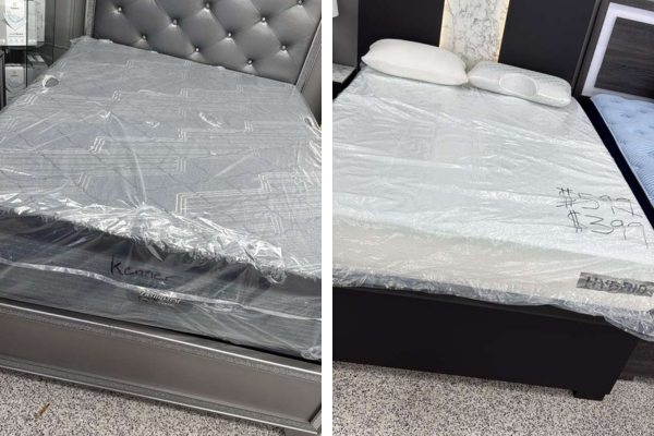 Mattress showroom at City Appliance & Mattress Outlet