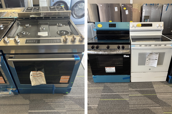 Oven and stove selection at City Appliance & Mattress Outlet in Metairie